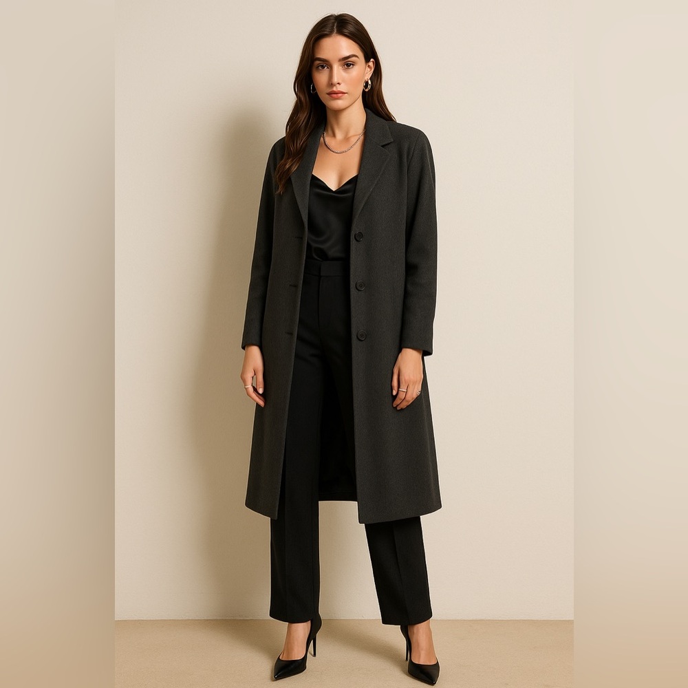 Emanuel Ungaro Petite Lightweight Wool Blend Blazer | Size 10/44